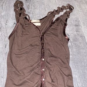 Brown tank top